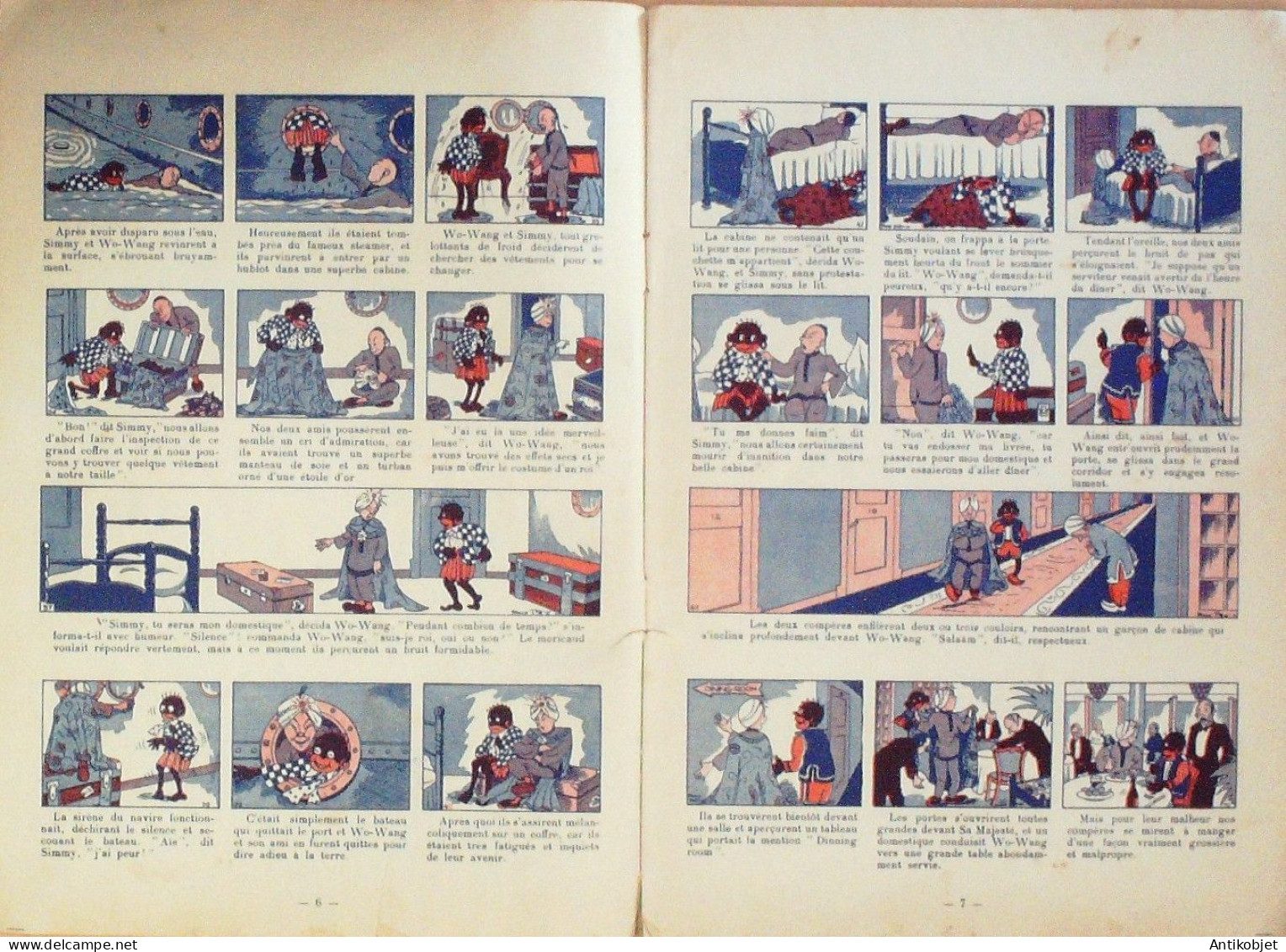 Wo-Wang & Jimmy Les Aventures Illustré Par Frans Piet-Protin & Vuidar Eo 1936 - 1901-1940