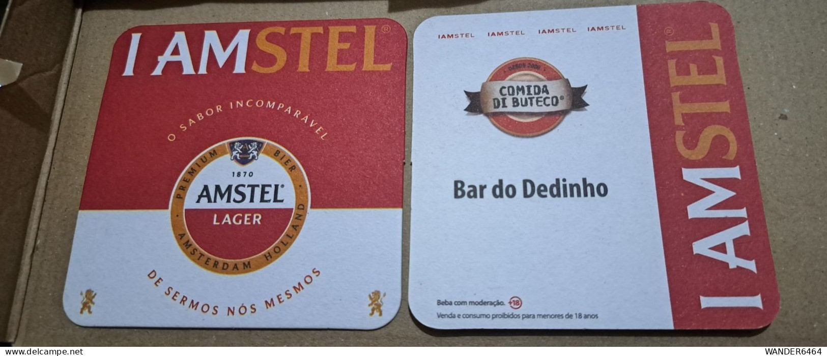 AMSTEL HISTORIC SET BRAZIL BREWERY  BEER  MATS - COASTERS #024  BAR DO DEDINHO - Portavasos