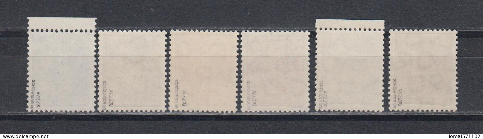 DDR  1955 Mich.Nr.453-58  ** Geprüft Schönherr - Unused Stamps