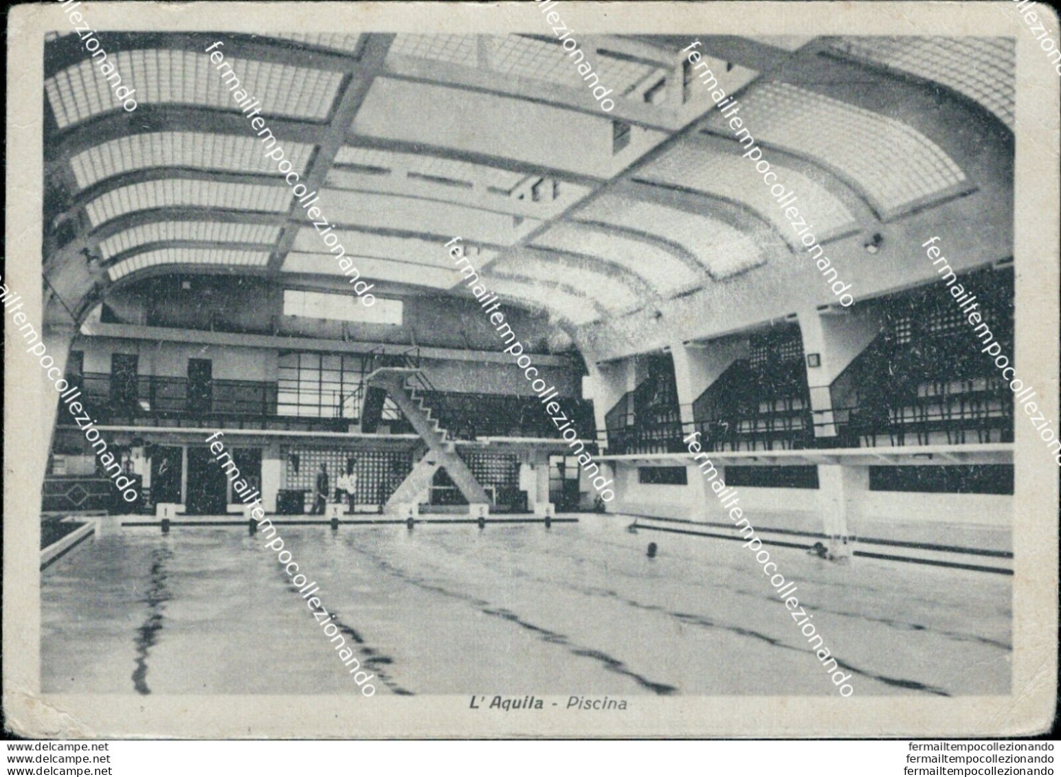 Bn493 Cartolina L'aquila Citta' Piscina - L'Aquila