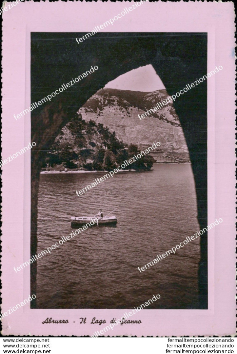 Ap497 Cartolina Abruzzo Il Lago Di Scanno - L'Aquila