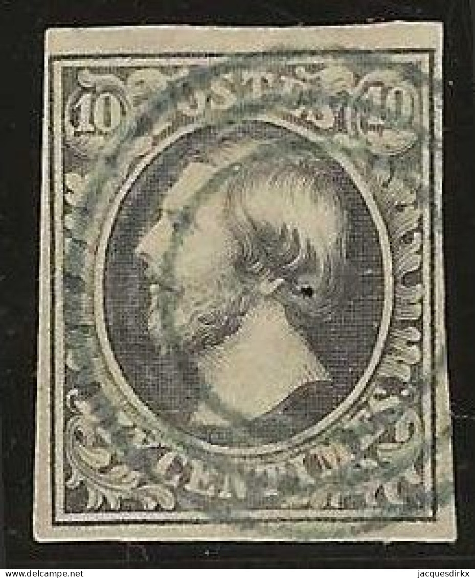 Luxembourg  .  Y&T   .   1   (2 Scans)    .    O    .    Oblitéré - 1852 Guillaume III