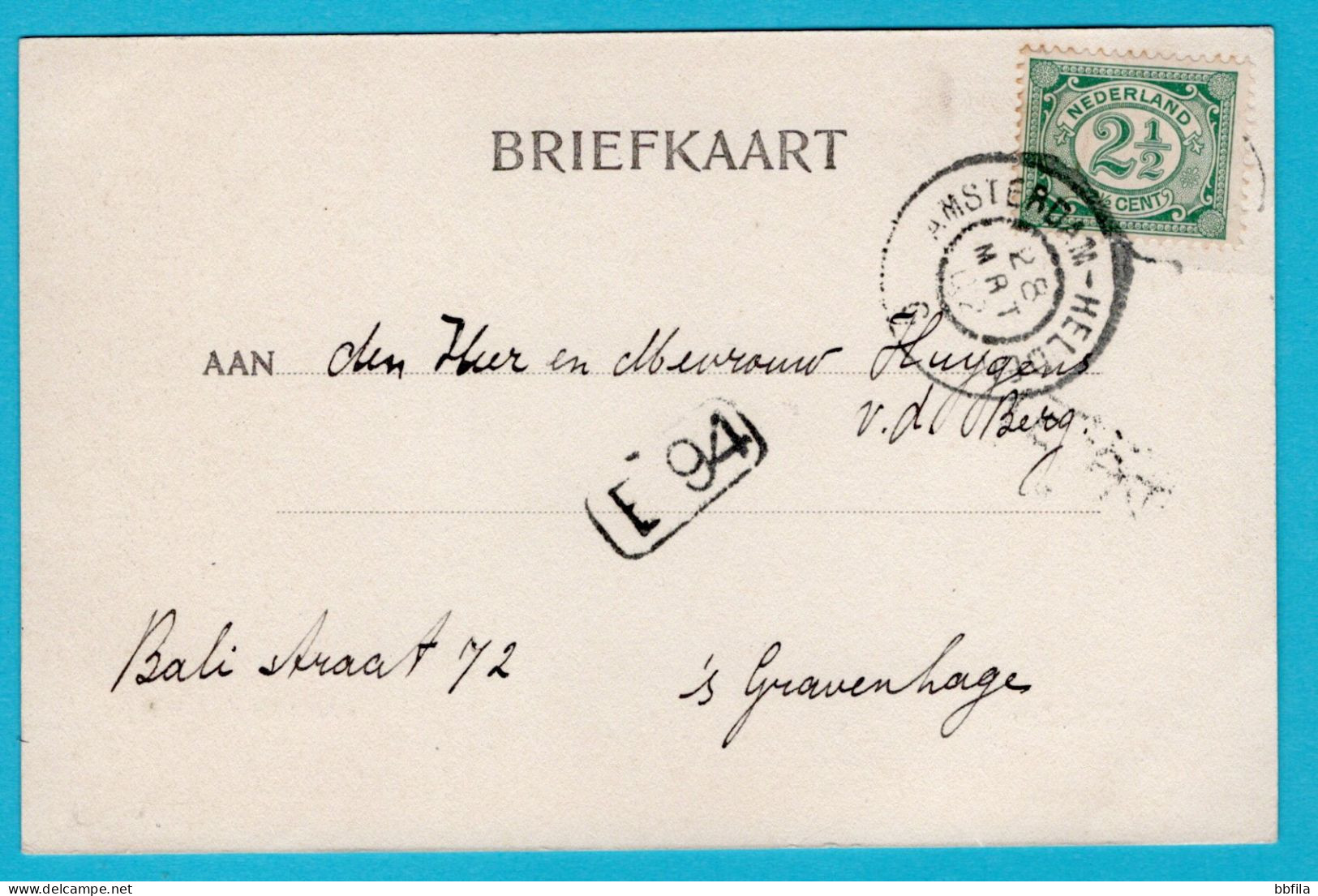 NEDERLAND Prentbriefkaart Den Helder Marsdiep Met Militaire Colonne 1902 Amsterdam Helder Treinstempel - Den Helder