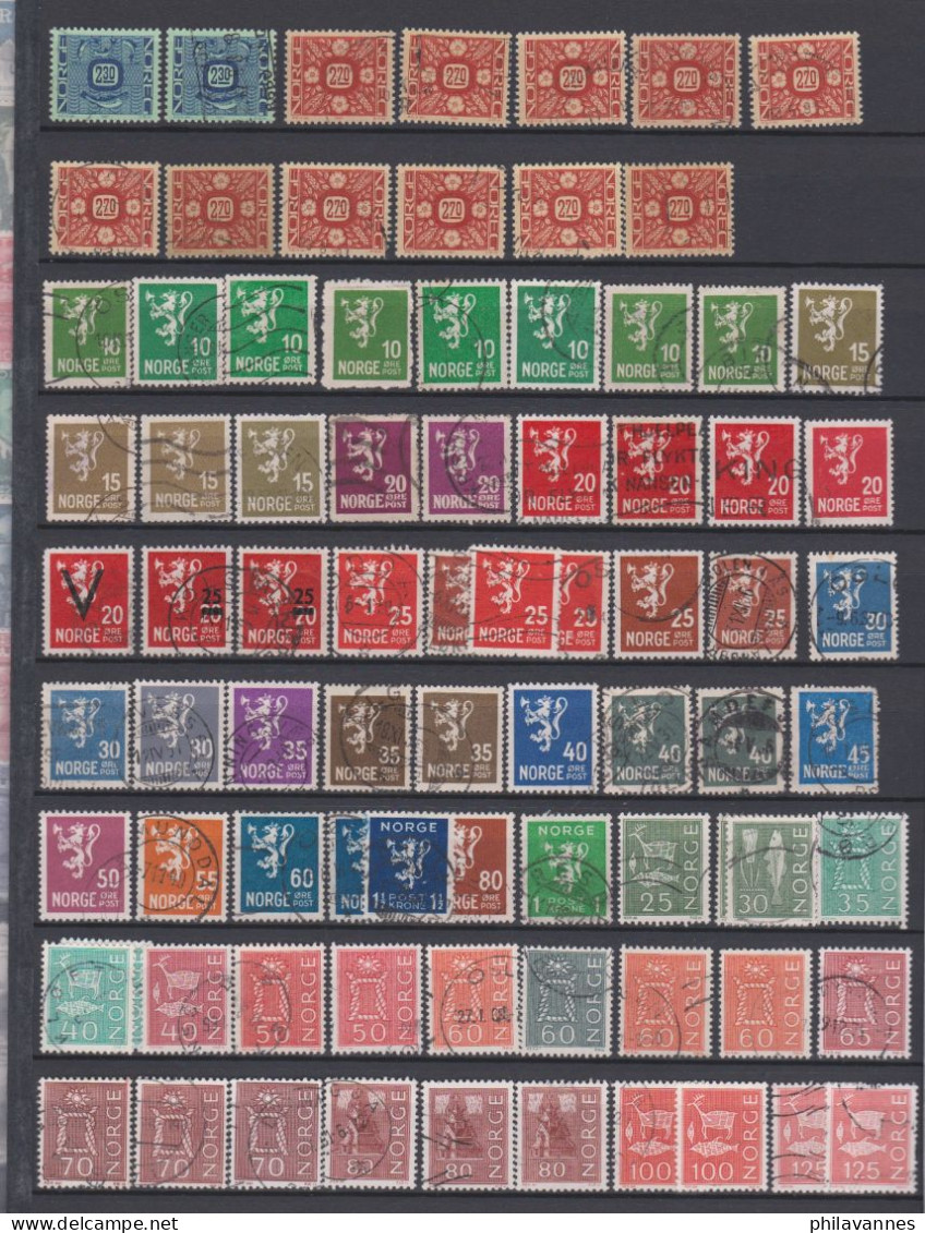 NORVEGE, Petite Collection De 470 Timbres ( SN24/111/NO) - Collections (without Album)