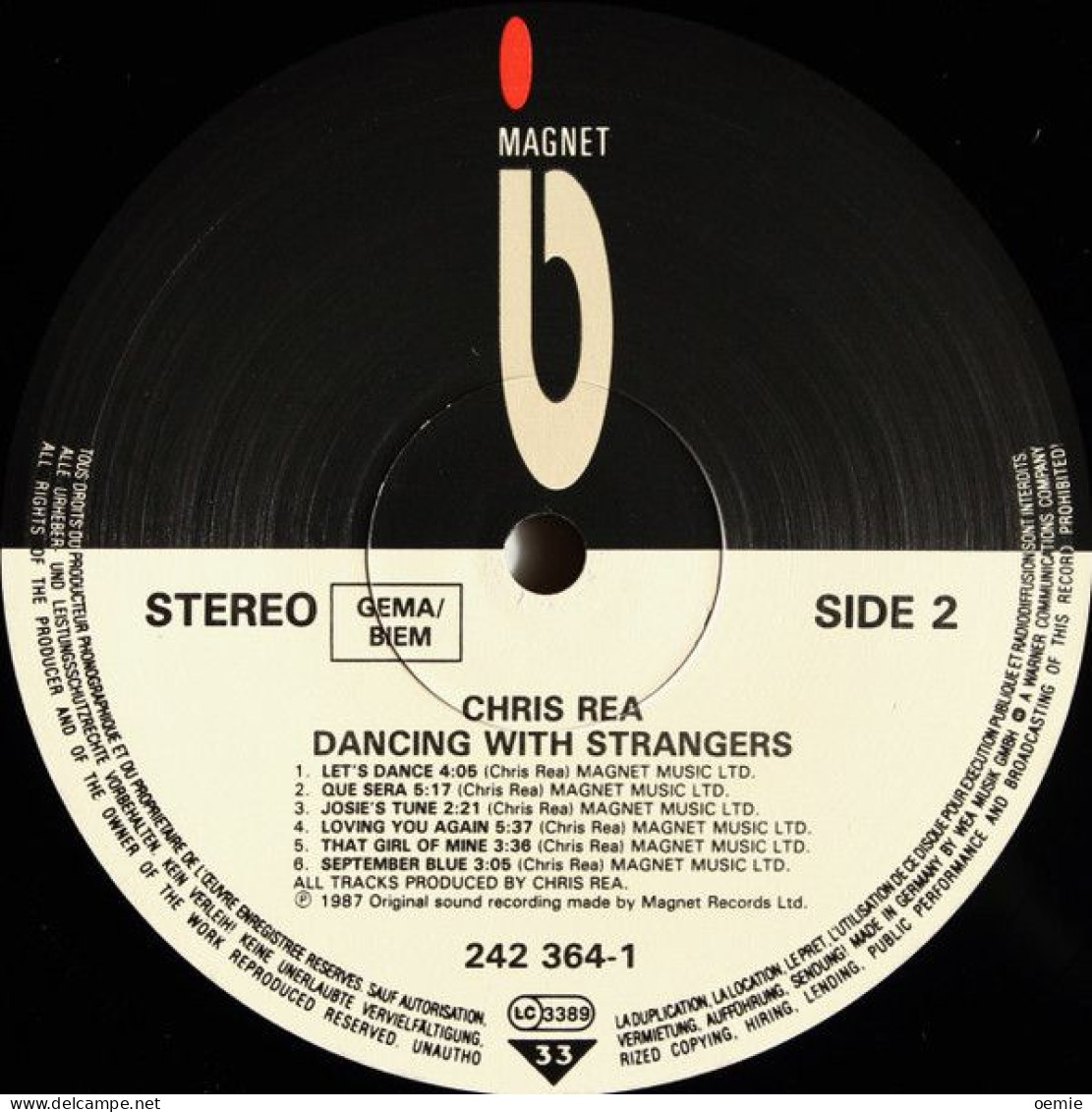 CHRIS REA  DANCING WITH STRANGERS - Other - English Music