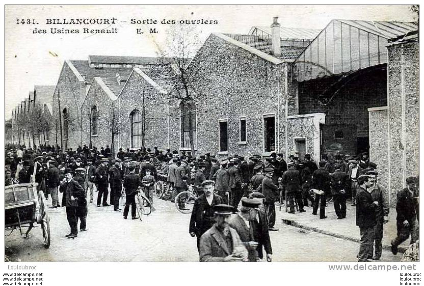 92 BILLANCOURT USINES RENAULT SORTIE DES OUVRIERS EDIT E.M. - Boulogne Billancourt