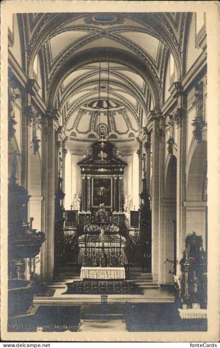 11357801 Luzern LU Hofkirche Innen Altar Luzern - Andere & Zonder Classificatie