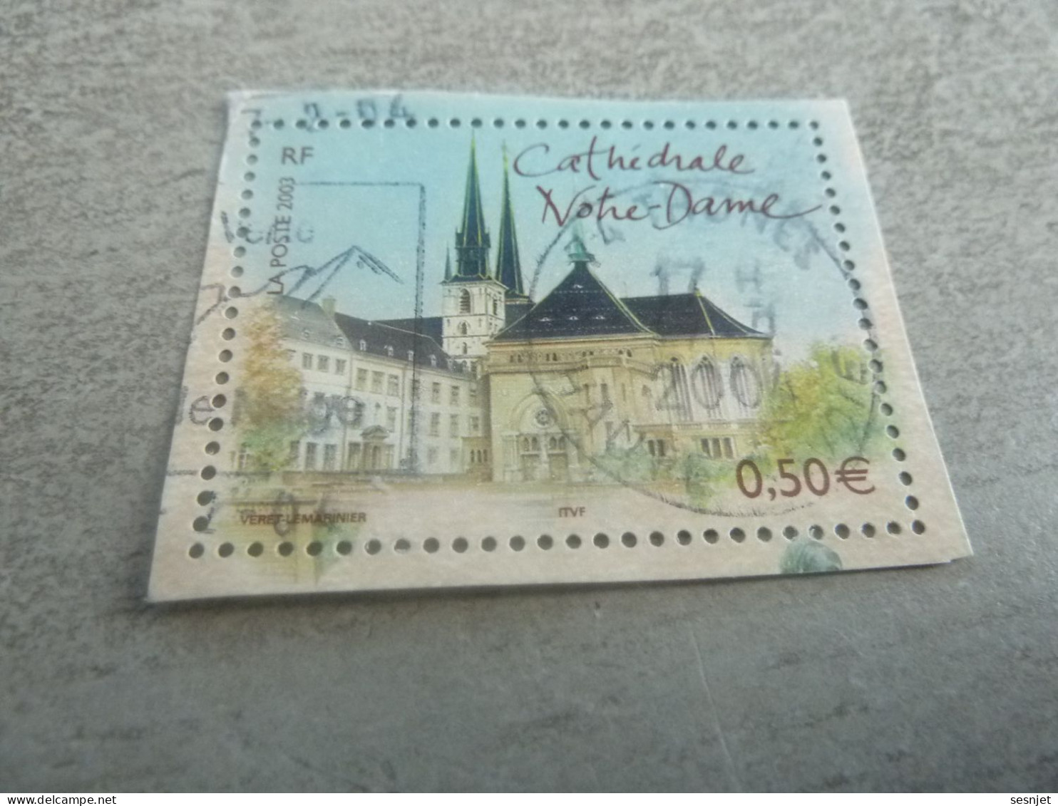 Capitales Européennes - Cathédrale Notre-Dame - Luxembourg - 0.50 € - Yt 3624 - Multicolore - Oblitéré - Année 2003 - - Unused Stamps