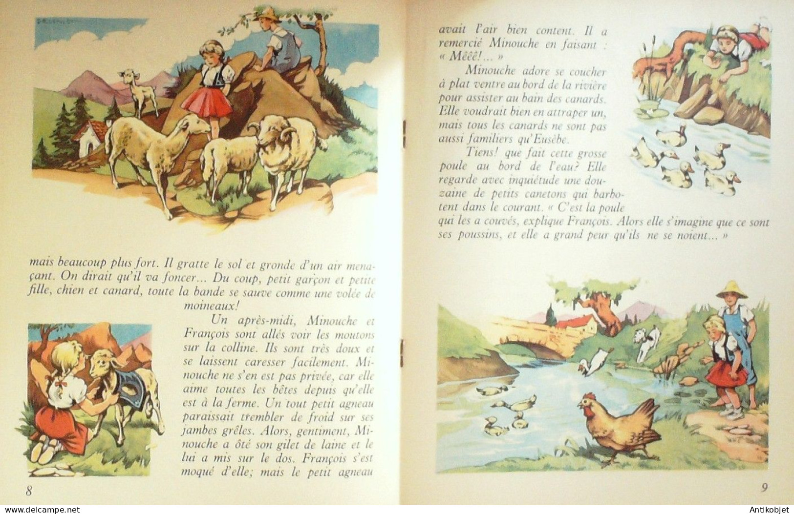 Minouche à La Campagne Illustré Par J.A Dupuich Texte Jean Sabran Eo 1949 - 1901-1940