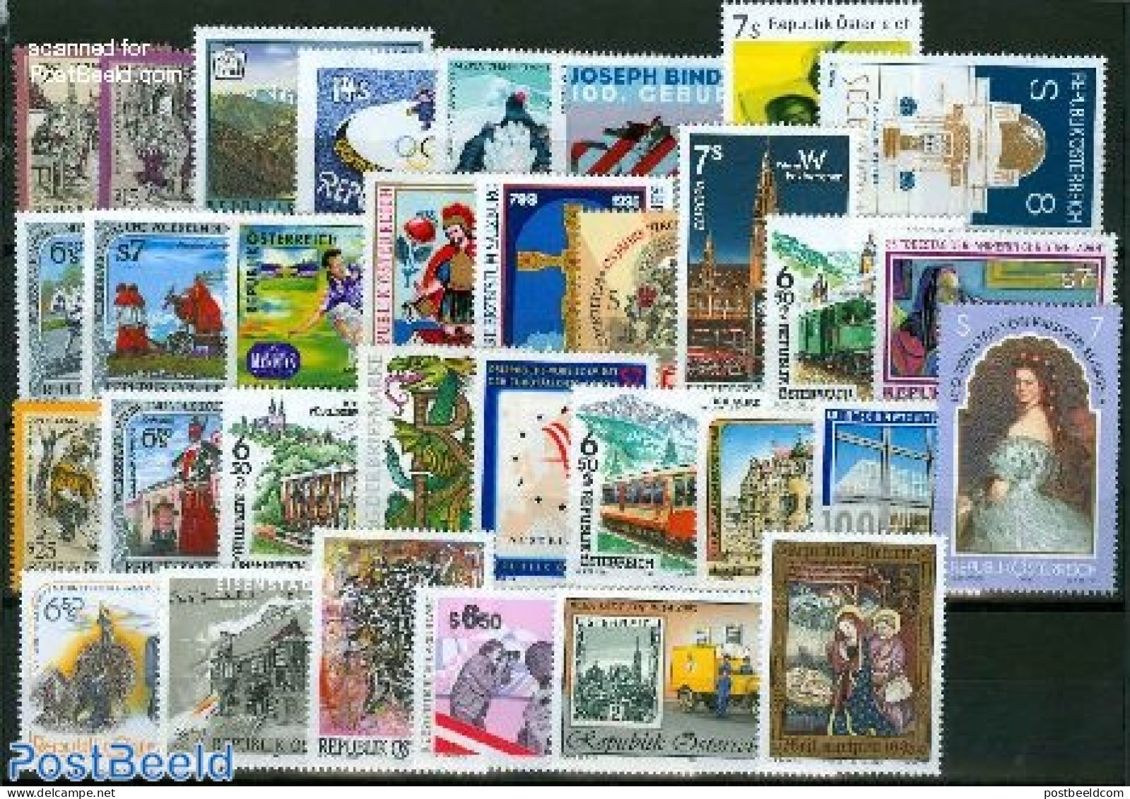 Austria 1998 Yearset 1998, Complete, 32v, Mint NH, Various - Yearsets (by Country) - Neufs