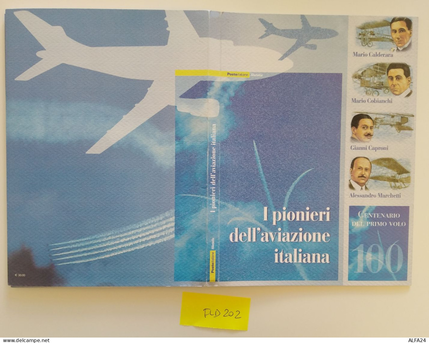 FOLDER PIONIERI AVIAZIONE ITALIA FACCIALE 30 (FLD202 - Presentation Packs