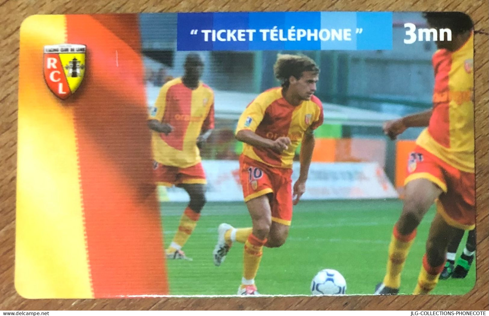 TICKET TÉLÉPHONE FOOTBALL RCL LENS PREPAID PREPAYÉE CALLING CARD NO TELECARTE PHONECOTE SCHEDA PHONE CARD - Tickets FT