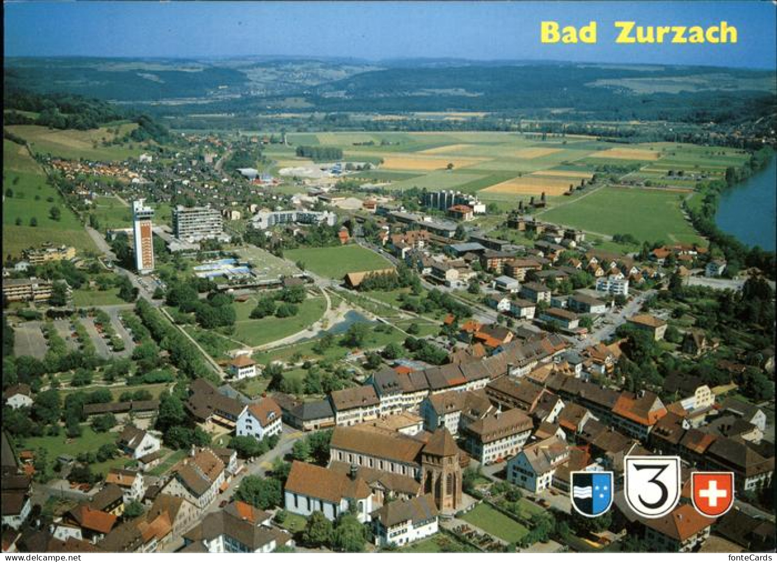 11353939 Zurzach Fliegeraufnahme Bad Zurzach - Autres & Non Classés