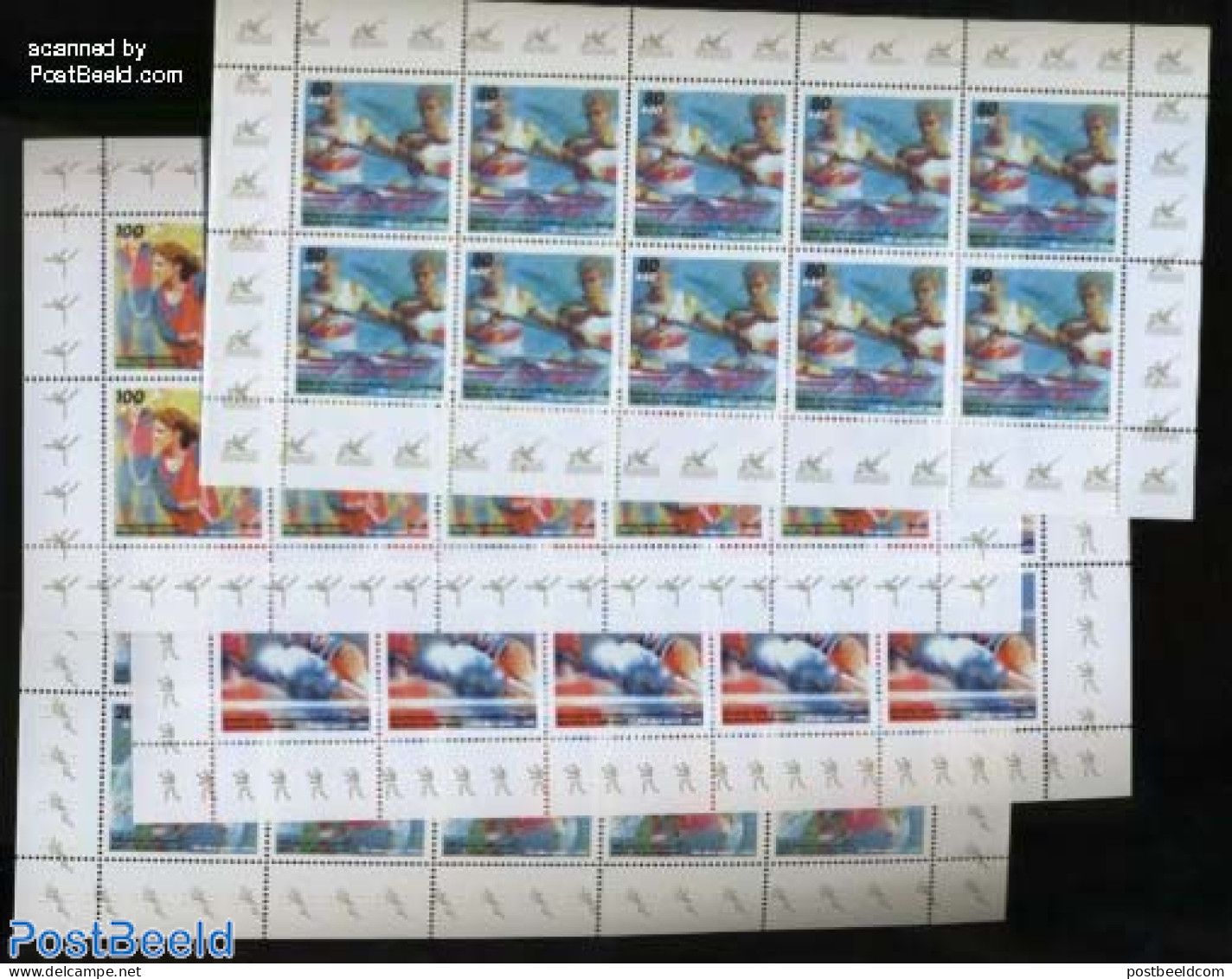 Germany, Federal Republic 1995 Sport 4 M/s, Mint NH, Sport - Boxing - Gymnastics - Kayaks & Rowing - Sport (other And .. - Nuevos