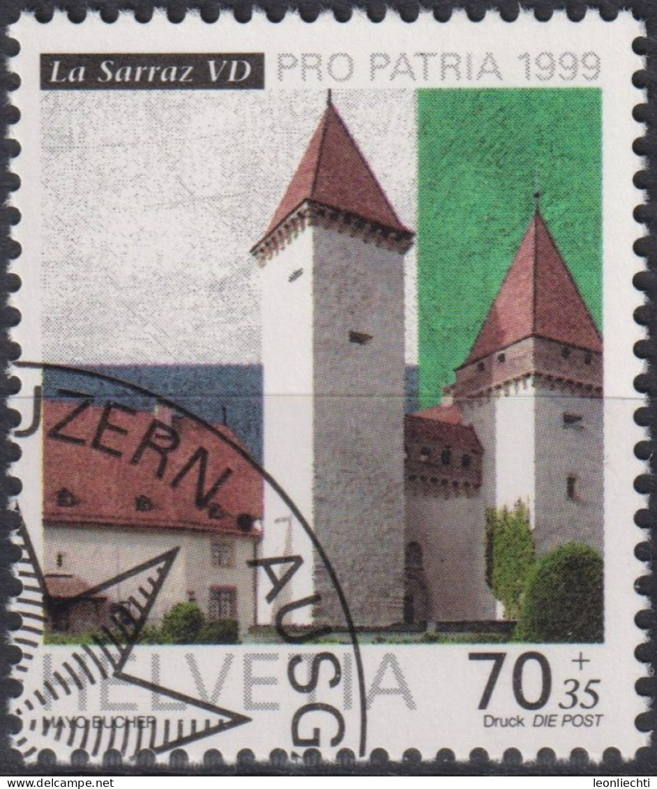 1999 Pro Patria, Schloss La Sarraz, ⵙ Zum:CH B265, Mi:CH 1682, Yt:CH 1610, - Used Stamps