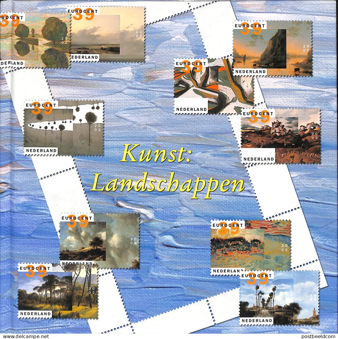 Netherlands 2002 Theme Book No. 7 Kunstlandschappen (book With Stamps), Mint NH, Art - Paintings - Philatelic Souvenirs - Neufs