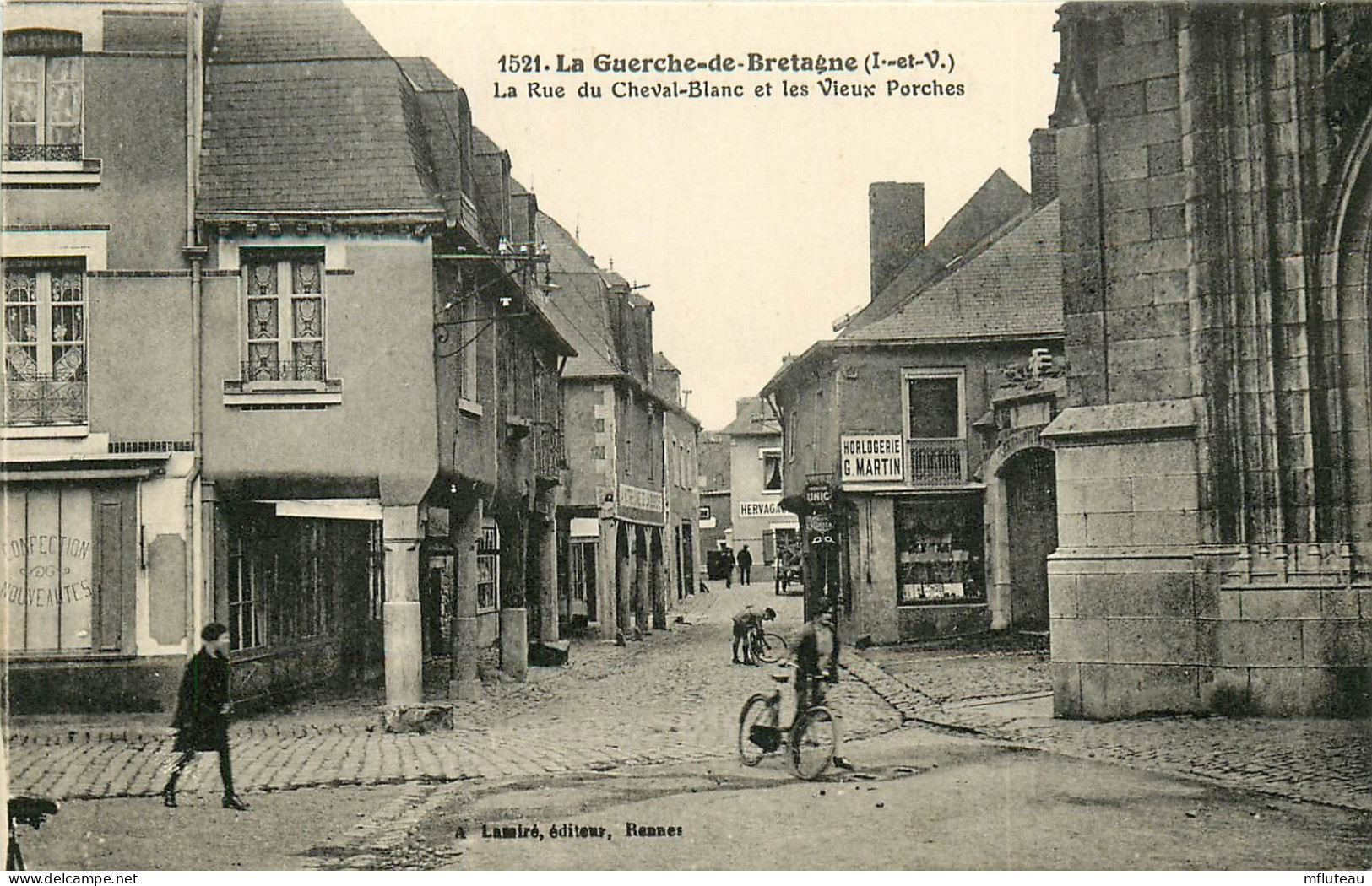 35* LA GUERCHE DE BRETAGNE  Rue Du Cheval Blanc  Vieux Porches    RL23,1098 - La Guerche-de-Bretagne