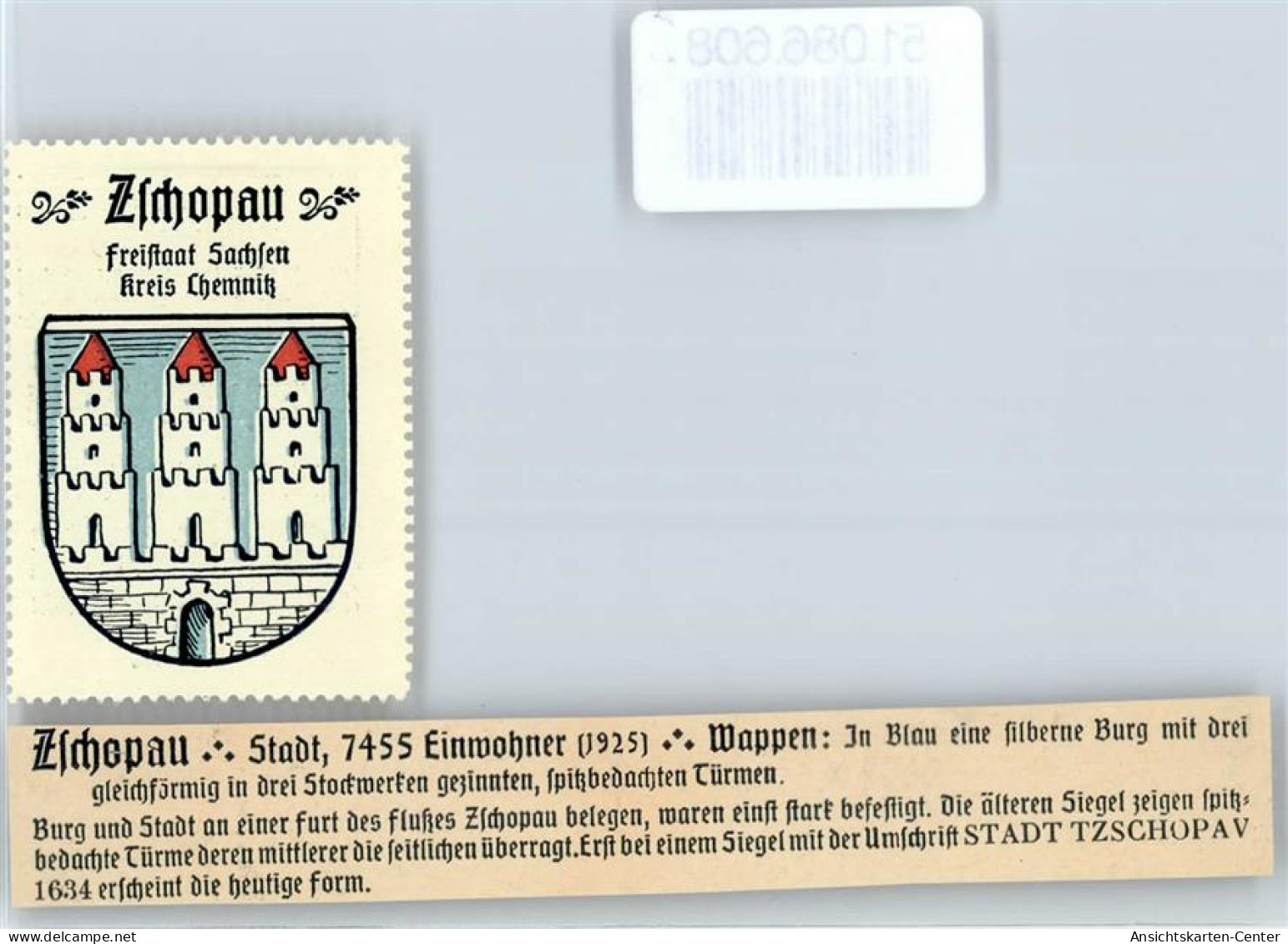 51086608 - Wappen , Zschopau - Advertising