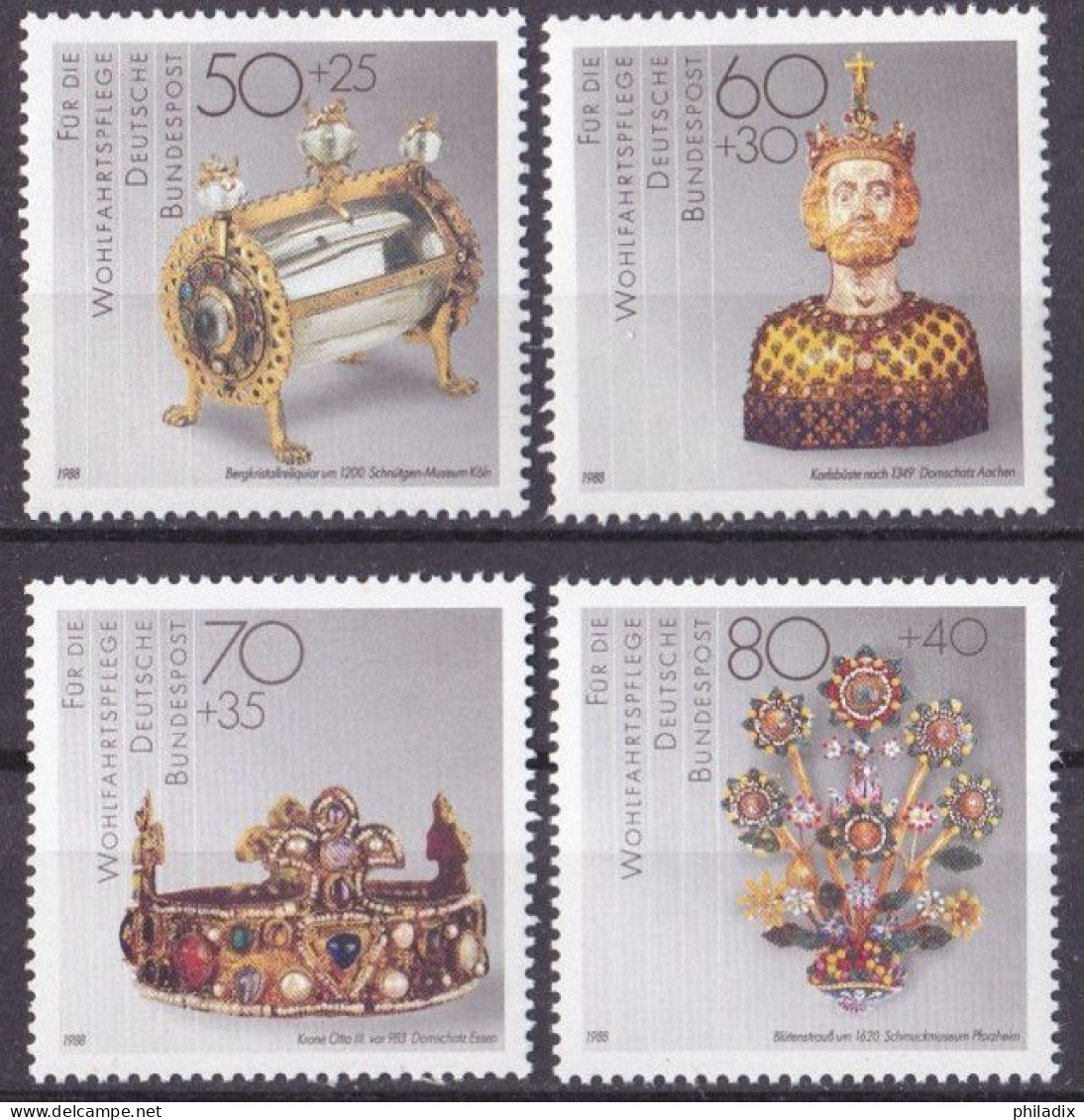 BRD 1988 Mi. Nr. 1383-1386 **/MNH (BRD1-6) - Ungebraucht