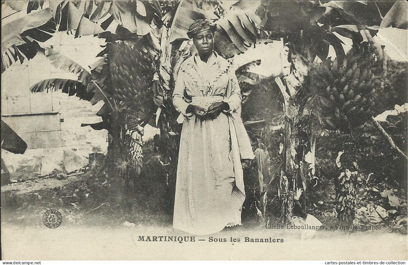 MARTINIQUE , Sous Les Bananiers , 1916 + Cachet " CORRESPce D'ARMEES L.A.N° 1 " , µ - Sonstige & Ohne Zuordnung