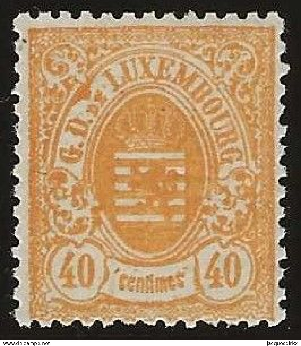 Luxembourg  .  Y&T   .   35    . 1874-80  .  Perf. 13       .   **    .    Neuf Avec Gomme Et SANS Charnière - 1859-1880 Coat Of Arms