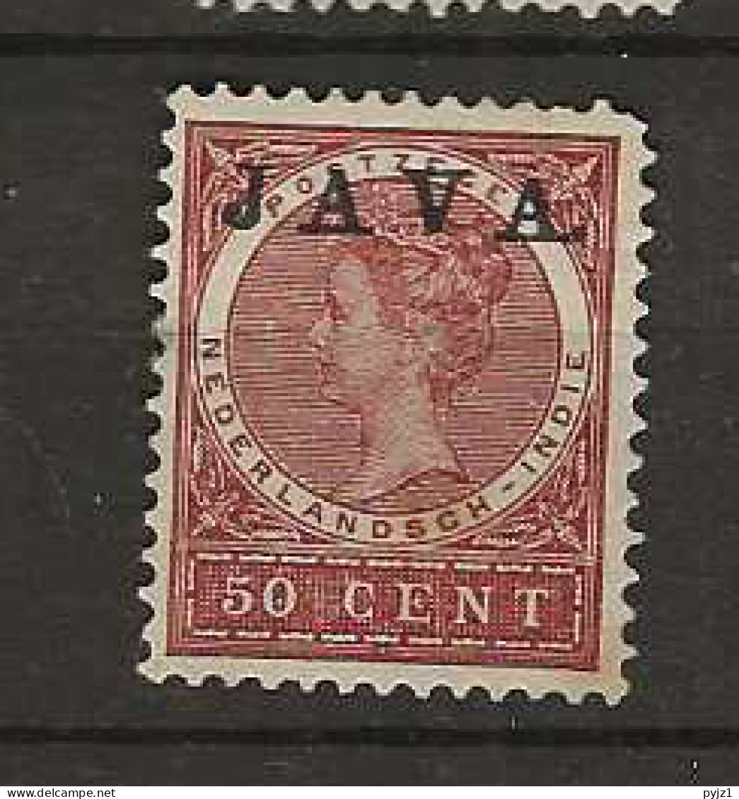 1908 MH Nederlands Indië NVPH 78a JAVA Hoogstaand - India Holandeses