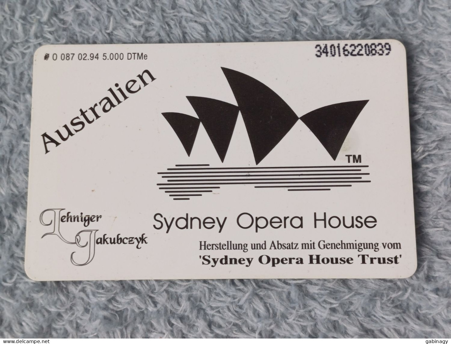 GERMANY-1119 - O 0087 - 20 Jahre Sydney Opera House - Australien - 5.000ex. - O-Reeksen : Klantenreeksen