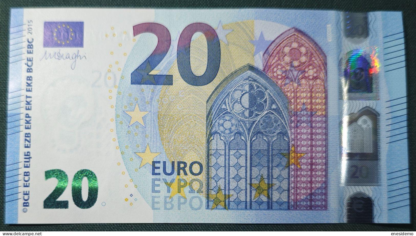 20 EURO SPAIN 2015 DRAGHI V006H3 VA SC FDS UNCIRCULATED  PERFECT - 20 Euro