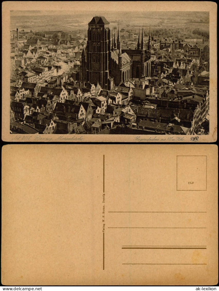 Postcard Danzig Gdańsk/Gduńsk Luftbild Innenstadt# 1926 - Danzig