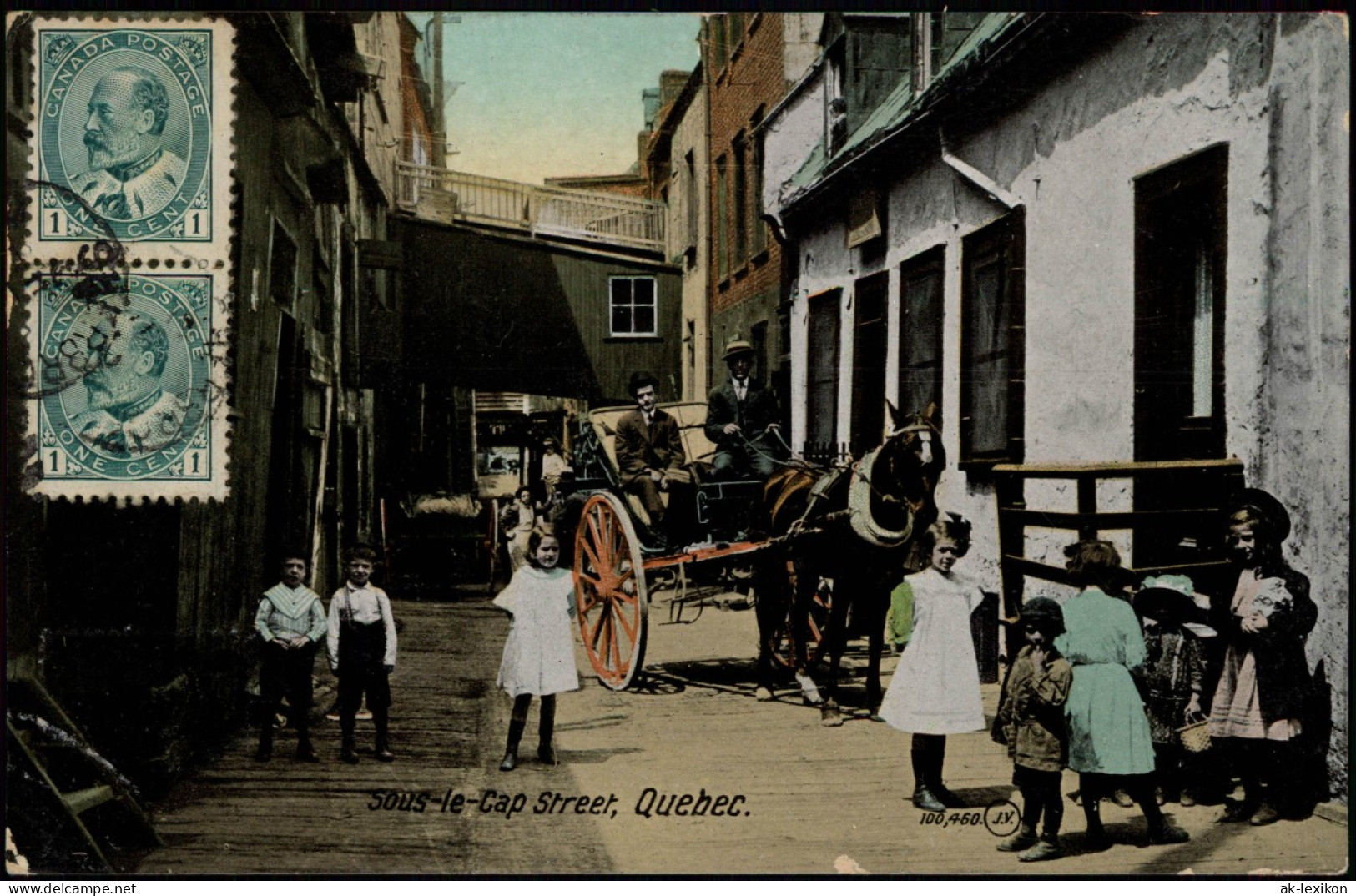 Postcard Québec Sous-le-Cap Street, Kutsche 1911 - Autres & Non Classés