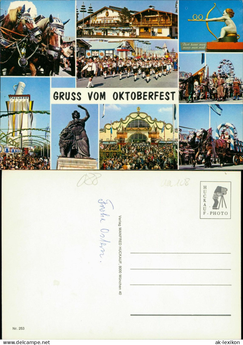 Ansichtskarte München GRUSS VOM OKTOBERFEST (Mehrbildkarte) 1970 - München