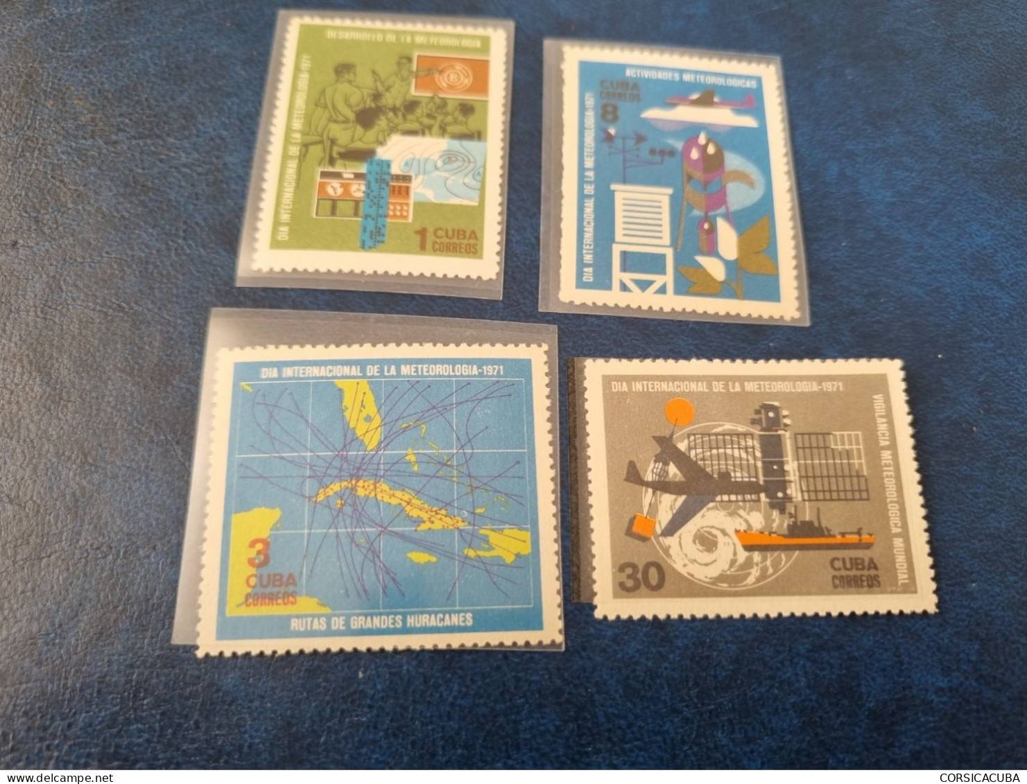 CUBA  NEUF  1971   DIA  MUNDIAL  DE  LA  METEOROLOGIA  //  PARFAIT  ETAT  //  1er  CHOIX  // - Unused Stamps