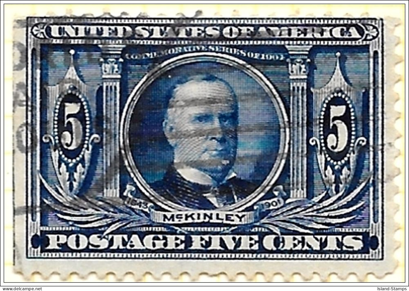 U.S. Stamp Scott #326. 1904 Issue. 5 Cent. Used - Used Stamps