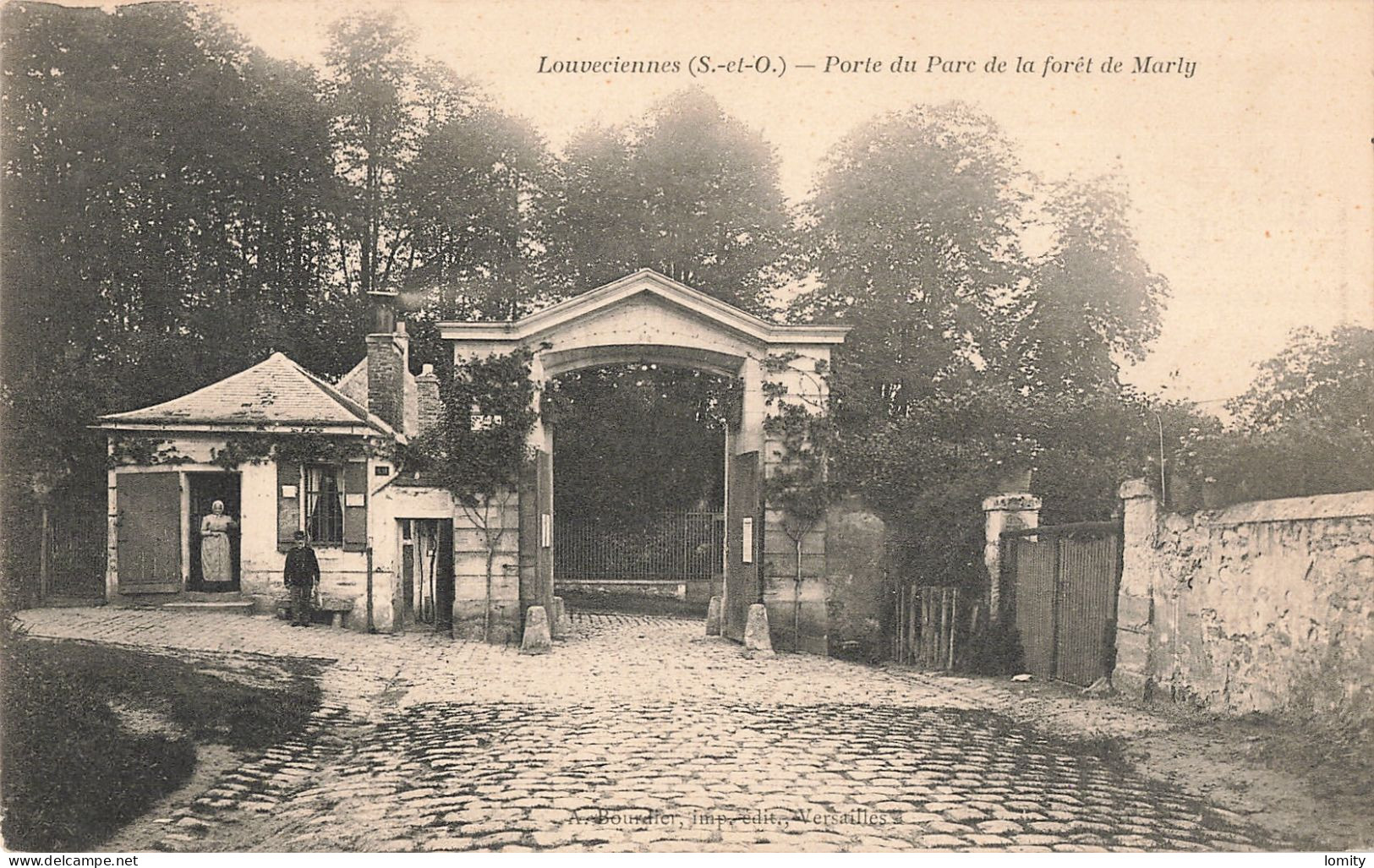 78 Louveciennes Porte Du Parc De La Foret De Marly CPA - Louveciennes