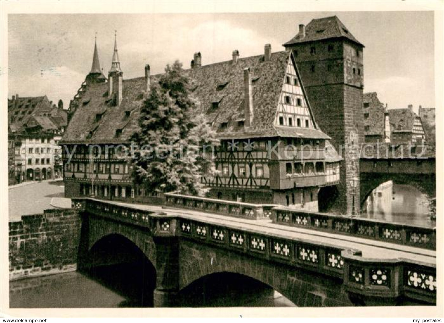 72927439 Nuernberg Maxbruecke Wasserturm Nuernberg - Nuernberg