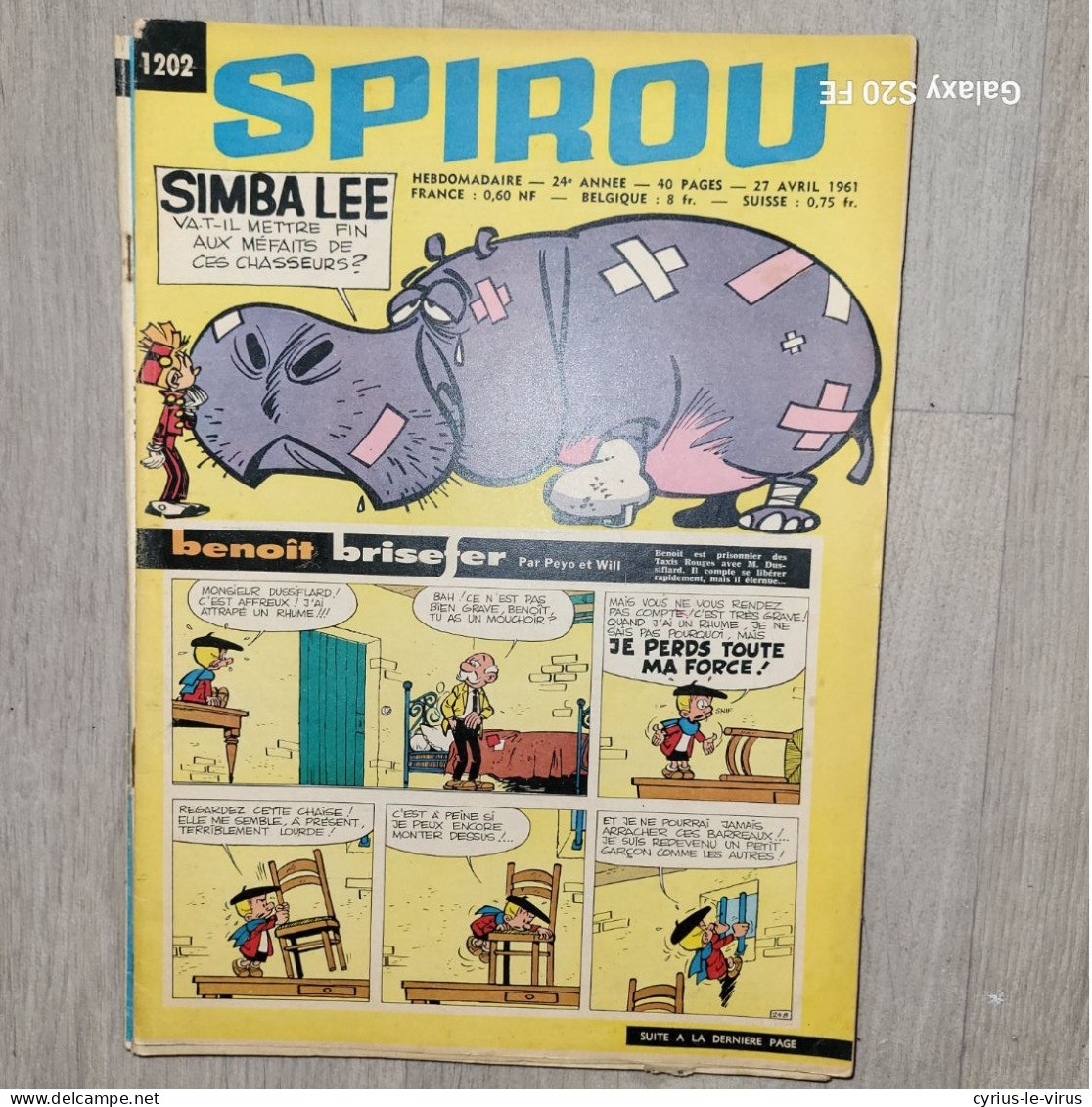 Magazines Spirou  ** Benoit Brisefer - Spirou Magazine