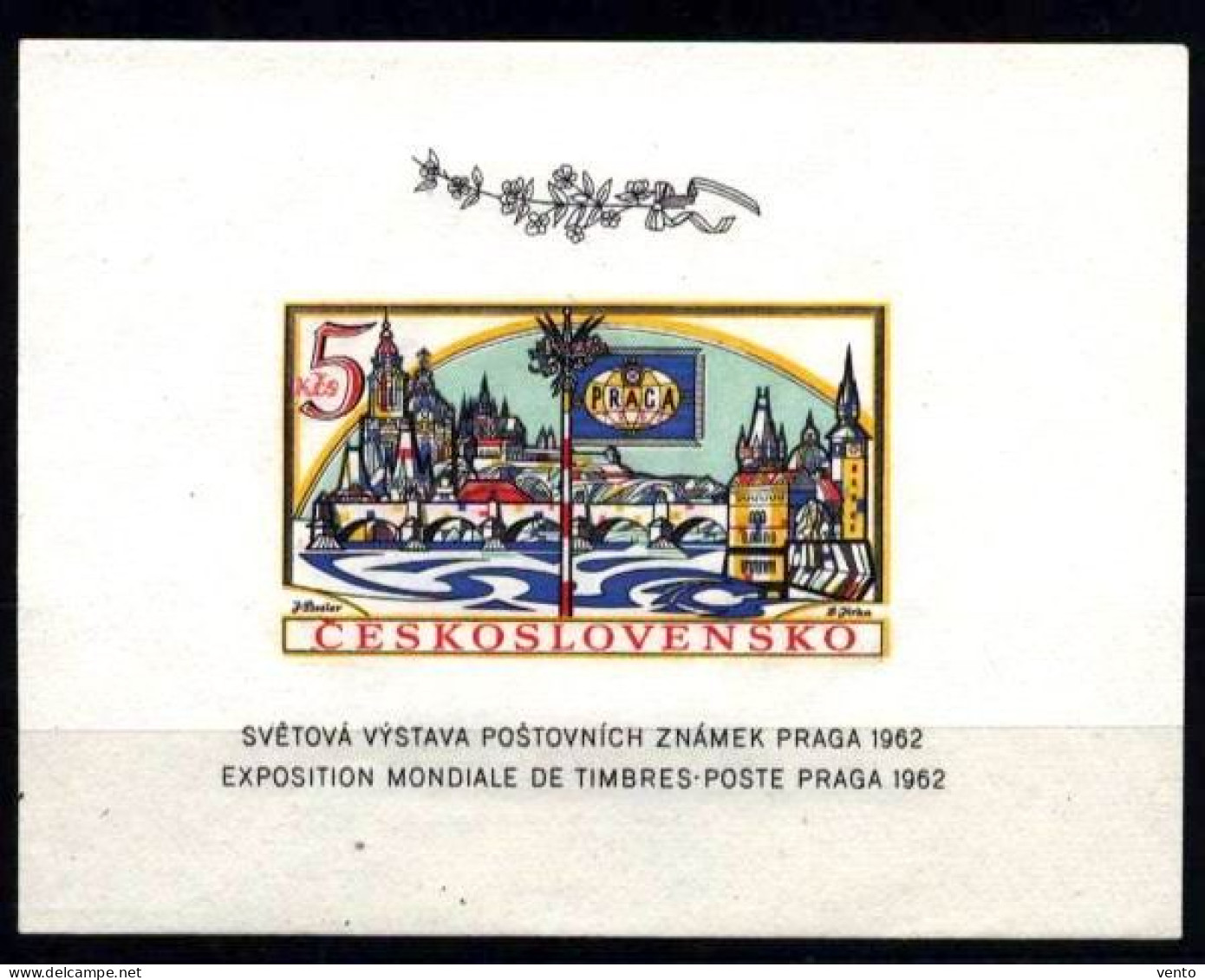 CS 1962 Mi 1360 BL 18 [ ] ** Praga 62 - Unused Stamps