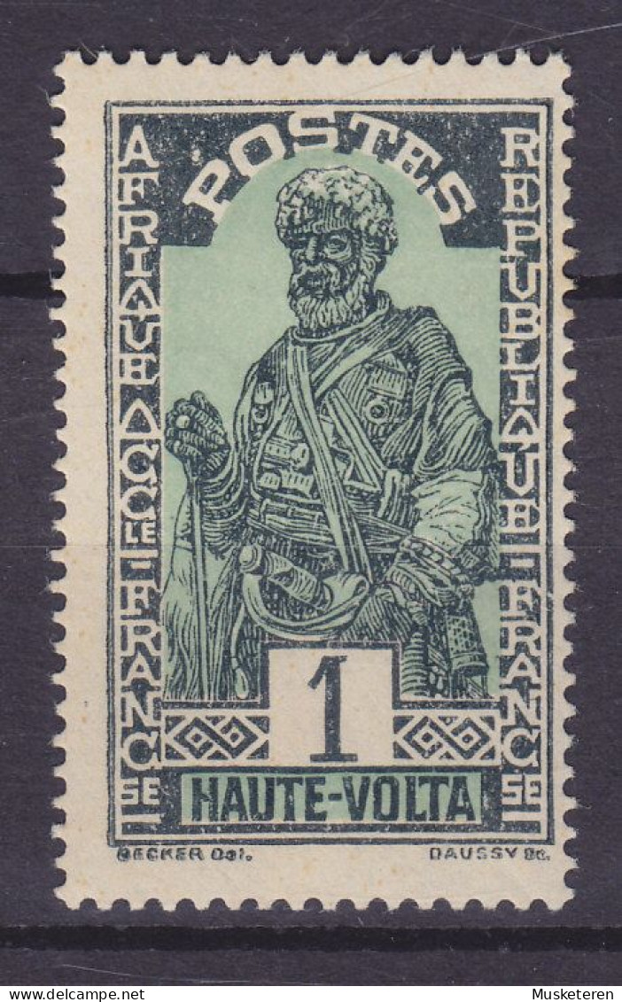 Upper Volta Haute-Volta 1928 Mi. 43, 1c. Haussa-Häuptling, MH* - Unused Stamps