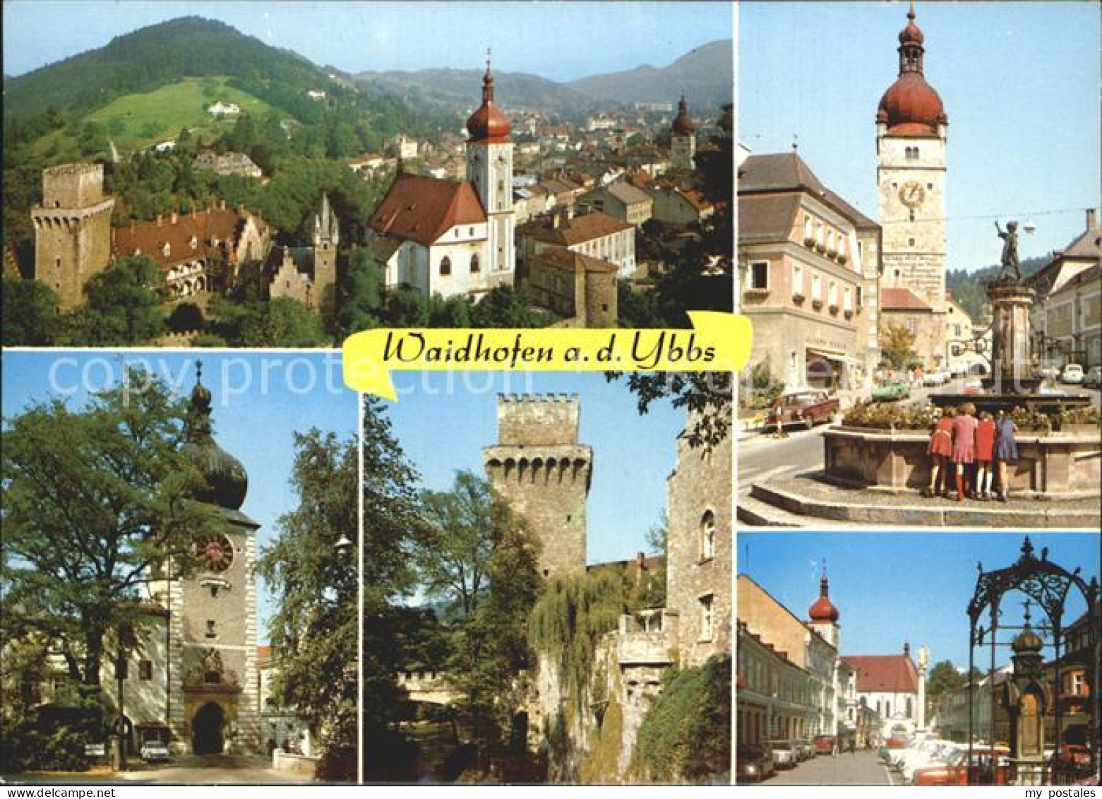 72923044 Waidhofen Ybbs Kirche Panorama Burg Brunnen Waidhofen Ybbs - Other & Unclassified