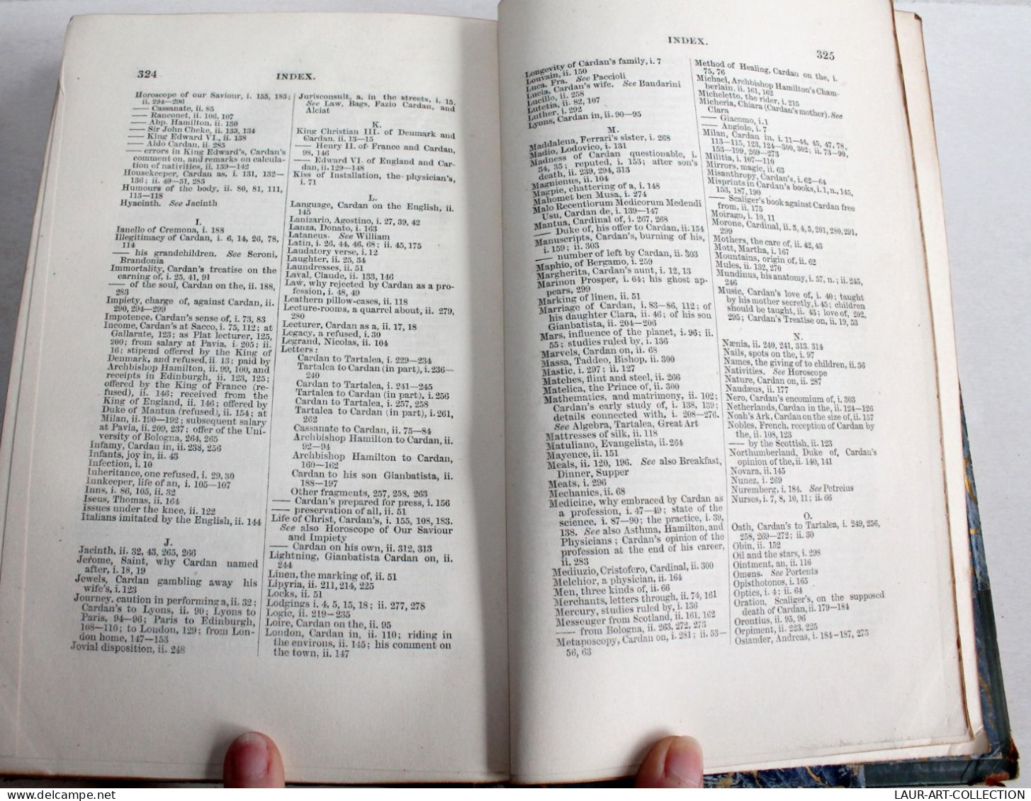 RARE EO 2/2 J. CARDAN LIFE OF GIROLAMO CARDANO OF MILAN PHYSICIAN By MORLEY 1854 / ANCIEN LIVRE XIXe SIECLE (2603.170) - Physique