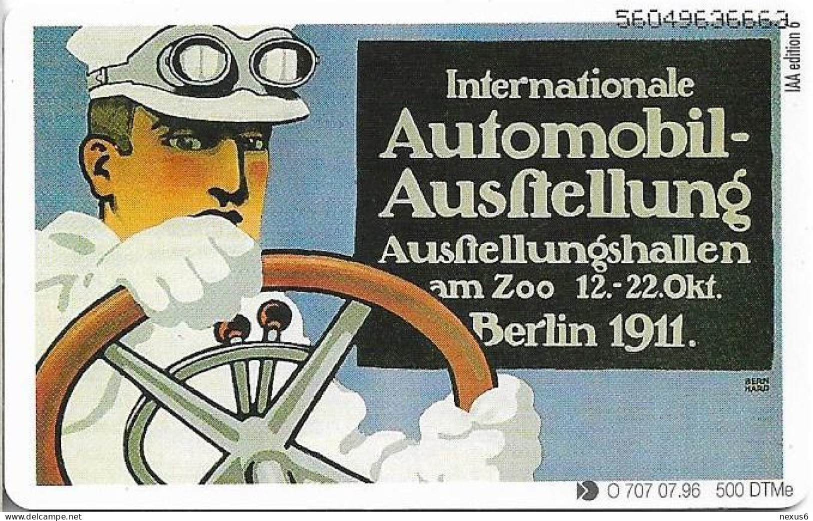 Germany - IAA Hannover '96 (Advert. 1911) - O 0707 - 07.1996, 6DM, 500ex, Mint - O-Reeksen : Klantenreeksen