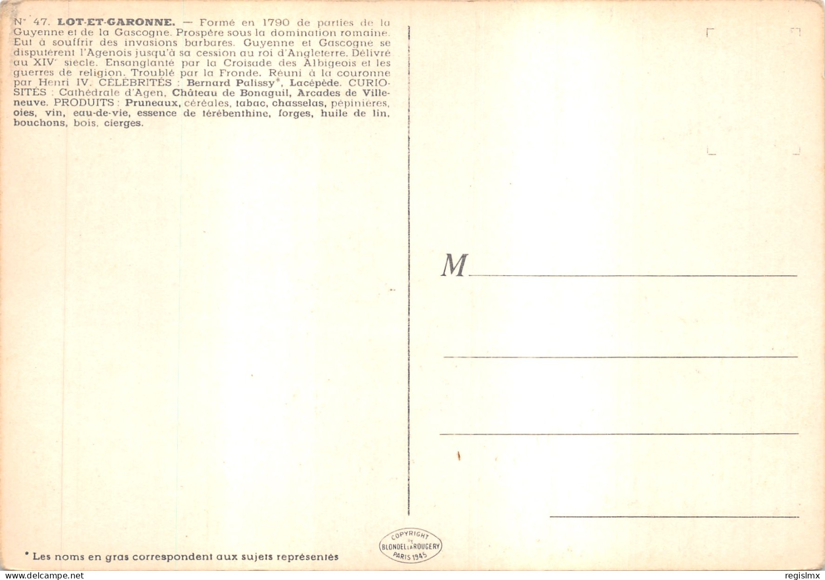 47-PANORAMA DU LOT ET GARONNE-N°579-B/0135 - Autres & Non Classés