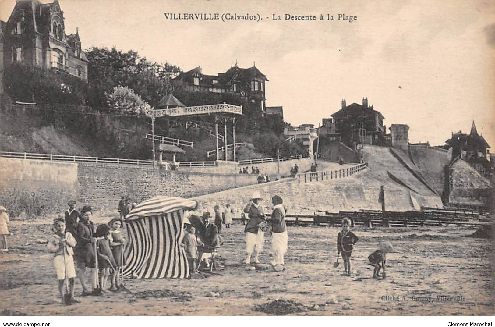 VILLERVILLE - La Descente à La Plage - Très Bon état - Villerville