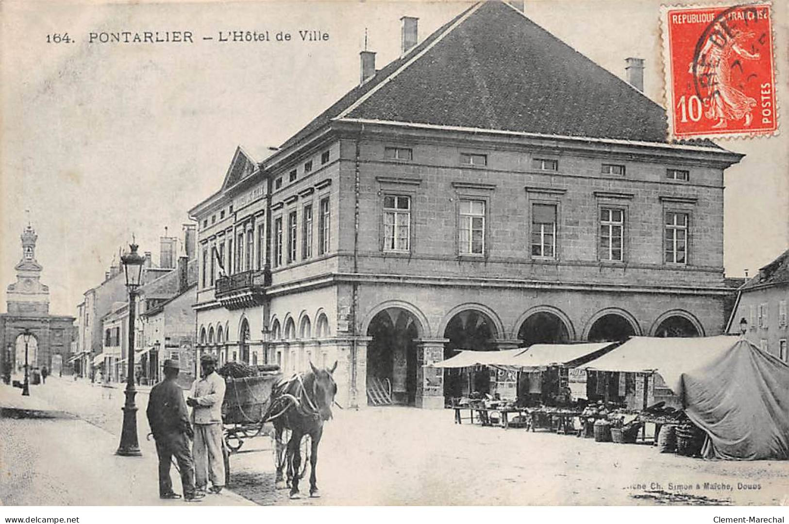 PONTARLIER - L'Hôtel De Ville - Très Bon état - Pontarlier