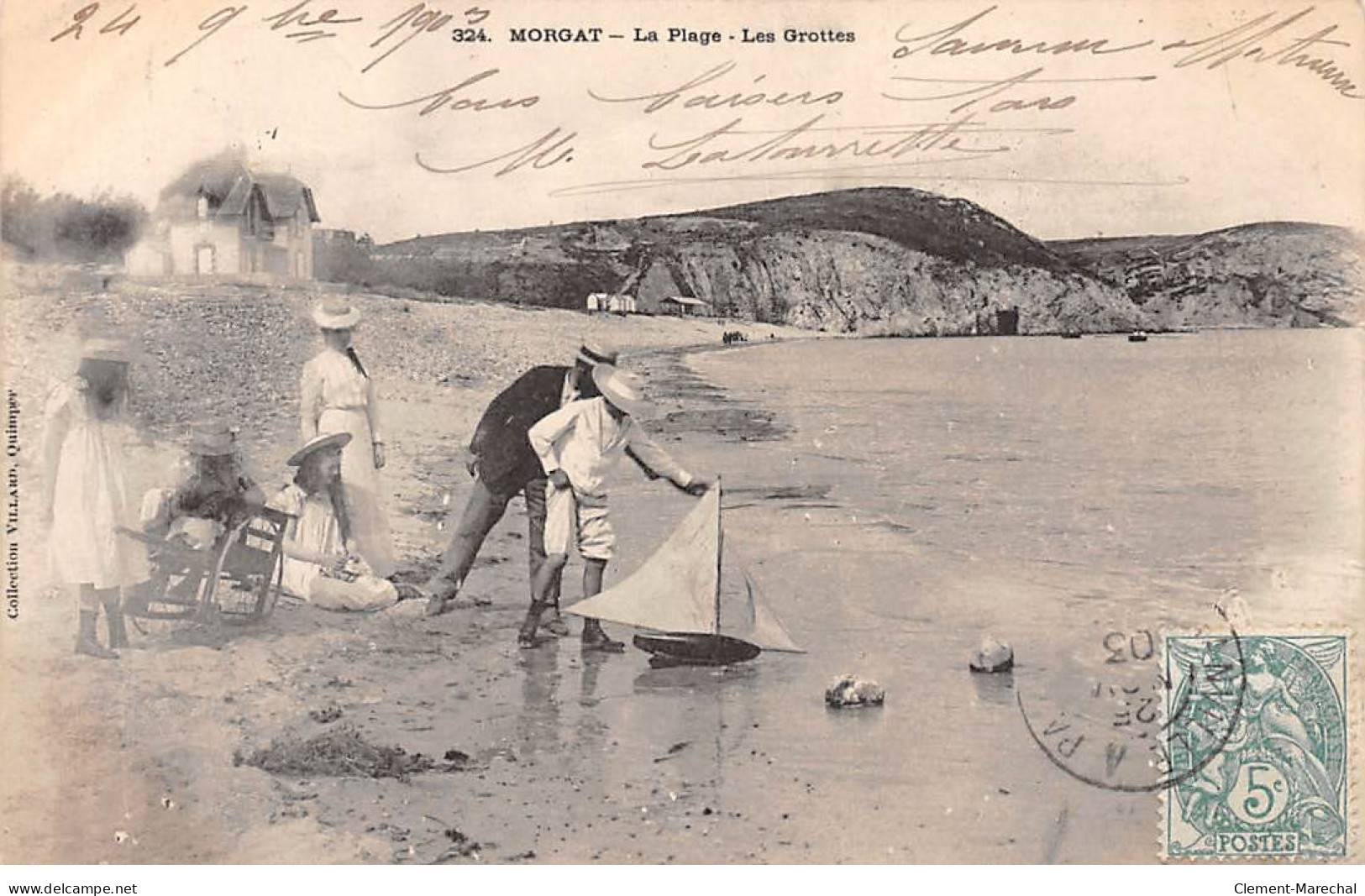 MORGAT - La Plage - Les Grottes - Très Bon état - Morgat