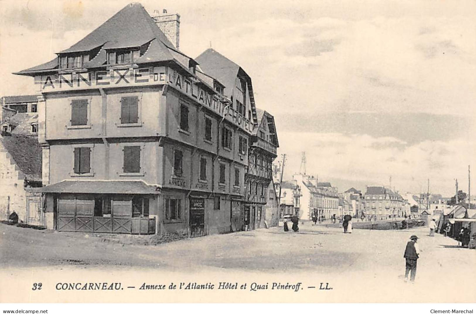 CONCARNEAU - Annexe De L'Atlantic Hôtel Et Quai Pénéroff - Très Bon état - Concarneau
