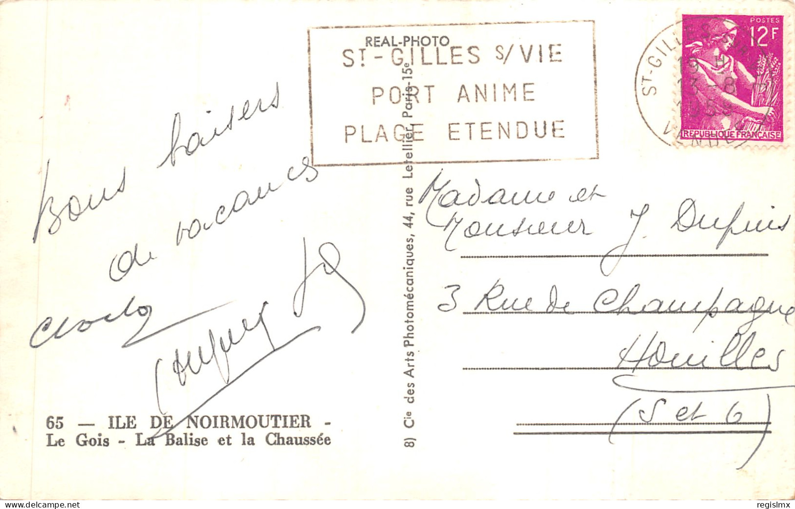 85-ILE DE NOIRMOUTIER-PASSAGE DU GOIS-N°585-C/0163 - Ile De Noirmoutier