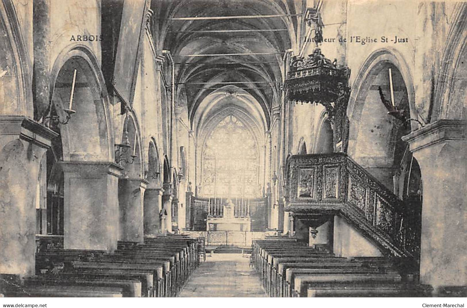 ARBOIS - Intérieur De L'Eglise Saint Just - Très Bon état - Arbois