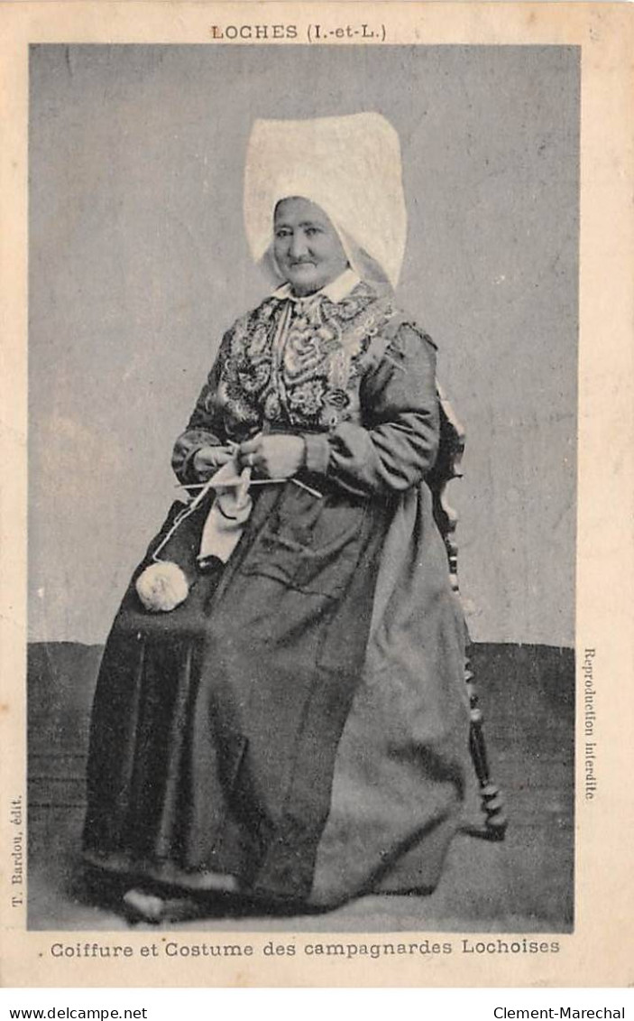 Coiffure Et Costume Des Campagnardes Lochoises - Très Bon état - Loches