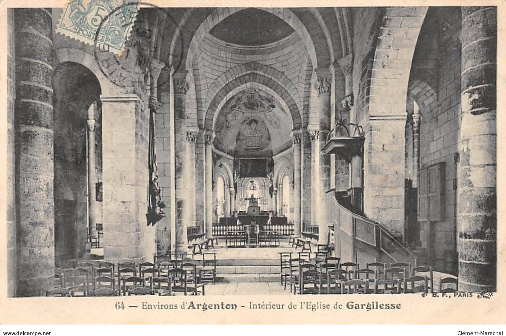 Intérieur De L'Eglise De GARGILESSE - Très Bon état - Autres & Non Classés